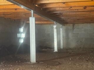 Permanent Crawl Space Stabilization Solution