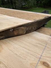 Old Roofing Material Stripped