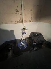 SuperSump was installed to pump out heavy amounts of water from the basement. SaniDry Sedona was placed in the basement to rid the air of humidity.