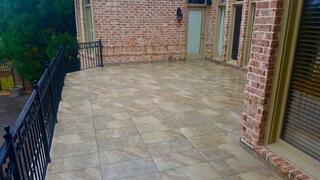 Finished Deck & Tile Installation