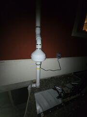 Radon Fan on Exterior System