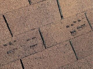 Before: Damaged Shingles