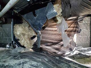 Moisture, mold and falling, failing insulation are problems in this crawl space, which hasn't been properly sealed. The encapsulation treatment totally separates and protects the crawl space interior from outdoor conditions, keeping the space clean and dry.