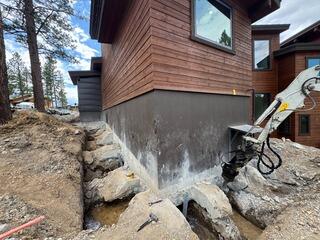 Excavation Along Failing Foundation Wall