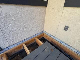 Structural Wood Rot Repair & Full Framing Replacement at Deck Interface