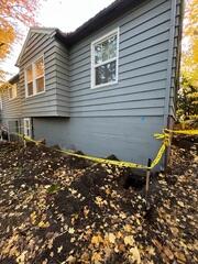 Foundation Footings Exposed