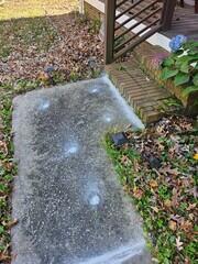 Concrete Walkway Lifted and Leveled to Restore Safe Entry - Wake Forest, NC