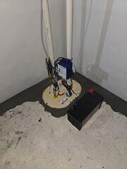 TripleSafe Sump Pump System Installed for Complete Water Removal - Sanford, NC