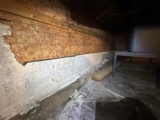 This Sterling Heights, MI home was experiencing water leakage and damage in the crawlspace.