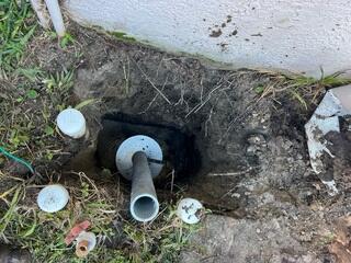 Preparing Helical Pier Installation