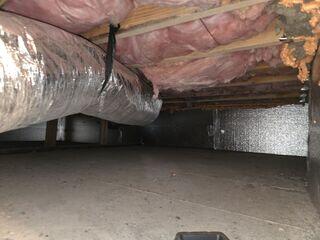 SilverGlo was installed on the walls to keep heat in with its reflective panels.