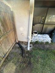 Complete Buried Downspout Installation