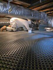 Installing Drainage Matting