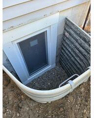 Freshly Installed Basement Egress Window