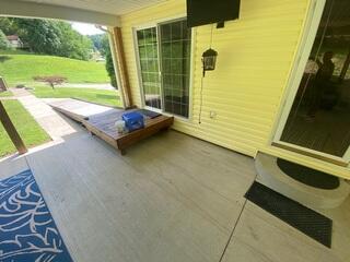 Covered Patio with Cracked and Settling
