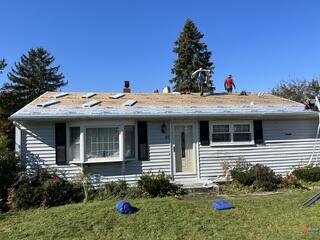 Underlayment Completed & Drip Edge and Rake Metal Are Installed