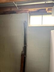 This black PVC easily breaks over time, which can cause flooding.