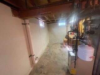 Basement Before Waterproofing - Hibbing, MN