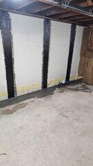 Finished Waterproofing with WaterGuard® and Wall Support
