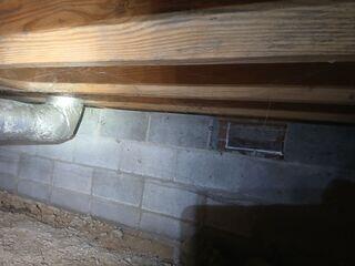 Crawl Space During Inspection