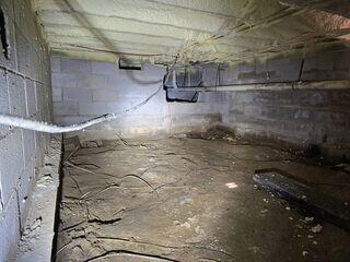 Damp Crawl Space