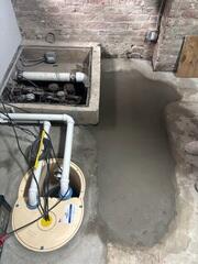 TripleSafe was installed to provide the ultimate protection against flooding and leaks with its three pumps; one primary, one secondary, and one battery powered pump.