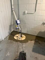 Final Product of TripleSafe™ Sump Pump Installation