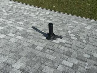 New Pipe Flashing Is Installed