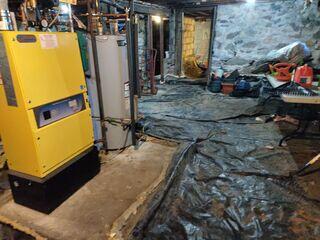 Wet Dirt Basement Floor