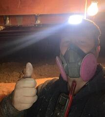 Rob Enjoying His Work