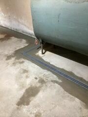 Drainage Systems Cemented into Foundation