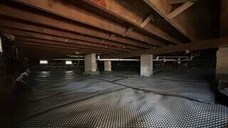 Laying Down Drainage Matting