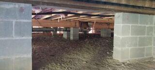 With only a sheet of subfloor separating this home from the elements, this is not ideal for the longevity of the home or its integrity.