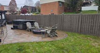 Sherwood 6' Privacy Walnut Brown Vinyl Fence/ (2) Gates / Flat Caps