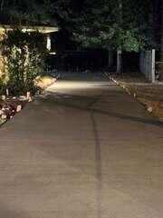 Poured and broom finished.