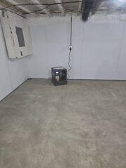 Waterproofed Basement with New Slab Floor