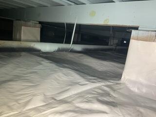 The CleanSpace Liner makes the whole crawl space brighter and cleaner.