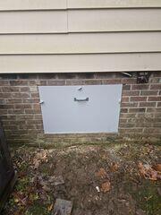 New Airtight Crawl Space Access Door Installed - Chapel Hill, NC