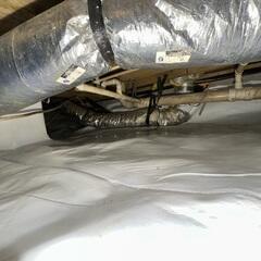 Our CleanSpace® vapor barrier, is a super-durable 20-mil plastic sheet designed to permanently prevent moisture, outside air, and pests from entering your crawl space.