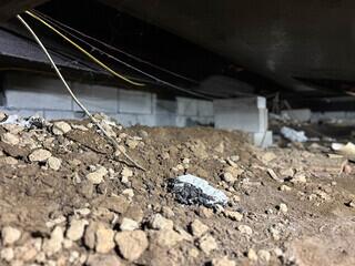 Existing Dirt Crawlspace