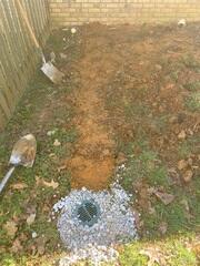 Discharging water away from the home.