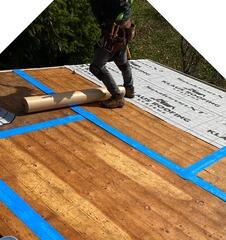 Seams Are Taped & Ice-and-Water Shield Is Installed