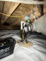 Sump Pump and Dehumidifier Installation