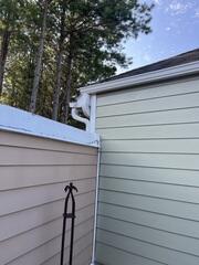 New downspouts installed