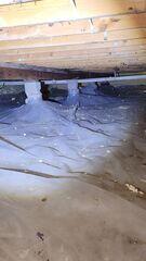 Wet Crawl Space in Arcade, NY Home Waterproofed
