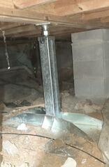 The SmartJack  Crawl Space Stabilizer is an adjustable supplemental support system used for sagging crawl spaces. It not only provides supplemental support to your failing structure -- it can also often lift failing floor joists or beams, restoring them to their original position.