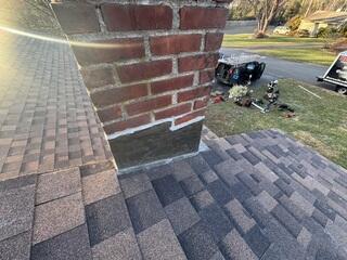 New Flashing Is Installed on the Chimney