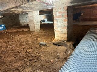 Applying Drainage Matting