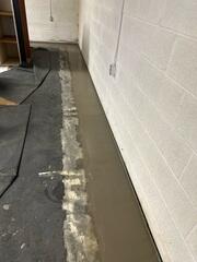 Concrete Sealer of the Interior Drainage System