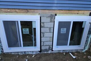New Egress Windows - Exterior